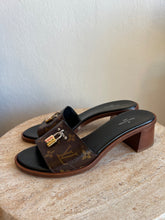 Load image into Gallery viewer, Louis Vuitton - Lock It Mules - Monogram - 37.5 - RRP $1020
