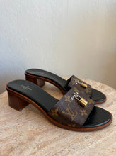 Load image into Gallery viewer, Louis Vuitton - Lock It Mules - Monogram - 37.5 - RRP $1020
