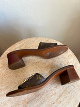 Load image into Gallery viewer, Louis Vuitton - Lock It Mules - Monogram - 37.5 - RRP $1020
