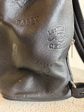 Load image into Gallery viewer, Bally - Embossed Backpack Bag - Black - L
