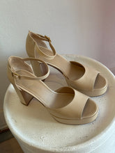 Load image into Gallery viewer, Scanlan Theodore - Platform Open Toe Heels - Stone - 38 - RRP$700
