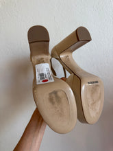 Load image into Gallery viewer, Scanlan Theodore - Platform Open Toe Heels - Stone - 38 - RRP$700
