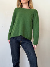 Load image into Gallery viewer, Elk - Alpaca/Wool Blend Sweater w Button Detail- Green - M
