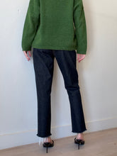 Load image into Gallery viewer, RG - Frayed Hem straight leg Jeans - Dark Denim - 26
