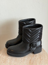Load image into Gallery viewer, Gucci - GG Ankle Chevron Quilted Boots - Black - 36.5
