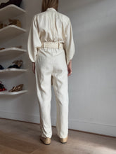 Load image into Gallery viewer, Shona Joy -Eames LS Balloon Sleeve Linen Jumpsuit - Cream - 10
