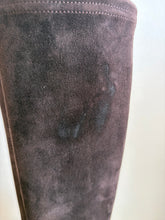 Load image into Gallery viewer, Aquatalia - Rhumba Weatherproof Knee High Boot - Chocolate Suede - 39 - RRP$997
