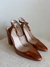 Load image into Gallery viewer, Chloe - Mary Jane Slingback Pumps - Bronze - 41
