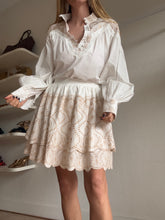 Load image into Gallery viewer, Ixiah - Set - LS Shirt &amp; Mini White w Tan Embodiery - 10
