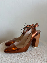 Load image into Gallery viewer, Chloe - Mary Jane Slingback Pumps - Bronze - 41
