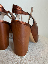 Load image into Gallery viewer, Chloe - Mary Jane Slingback Pumps - Bronze - 41

