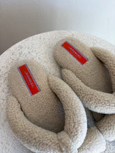 Load image into Gallery viewer, La Double J - Fluffy Knot Slides - Beige - 37 - RRP $460
