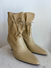 Load image into Gallery viewer, Zimmermann - Soft Gathered Leather Ankle Boots - Wheat - 41 - RRP$1005
