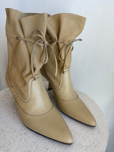 Load image into Gallery viewer, Zimmermann - Soft Gathered Leather Ankle Boots - Wheat - 41 - RRP$1005
