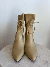 Load image into Gallery viewer, Zimmermann - Soft Gathered Leather Ankle Boots - Wheat - 41 - RRP$1005
