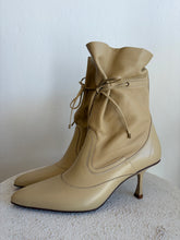 Load image into Gallery viewer, Zimmermann - Soft Gathered Leather Ankle Boots - Wheat - 41 - RRP$1005
