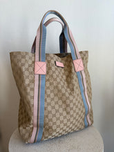 Load image into Gallery viewer, Gucci - GG Canvas Web Tote - Canvas - L
