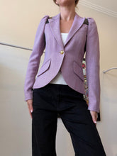 Load image into Gallery viewer, Smythe - Rifle-Patch Equestrian Blazer - Lilac Herringbone- 8 - RRP$1500
