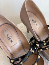 Load image into Gallery viewer, Valentino - Rockstud Pump w Studded Strap Heels - Taupe - 39
