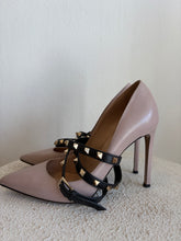 Load image into Gallery viewer, Valentino - Rockstud Pump w Studded Strap Heels - Taupe - 39
