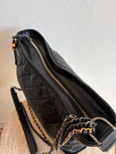 Load image into Gallery viewer, Chanel - Gabrielle Quilted Aged Calfskin Hobo Bag - Black - M
