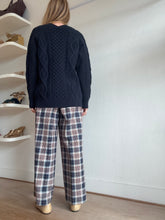 Load image into Gallery viewer, 3.1 Phillip Lim - Wool Cable Cardigan w silver buttons  - Navy - XS
