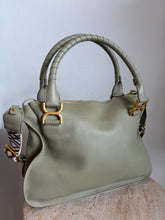 Load image into Gallery viewer, Chloe - Marcie Double Carry Calfskin Braided Bag - Slate Green - Medium - RRP$2,790
