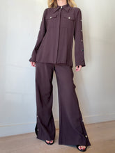 Load image into Gallery viewer, CUE - LS Shirt w Stud Detail - Brown - 8
