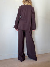 Load image into Gallery viewer, CUE - LS Shirt w Stud Detail - Brown - 8
