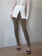 Load image into Gallery viewer, The Row -Suede Legging Pants - Khaki - 2
