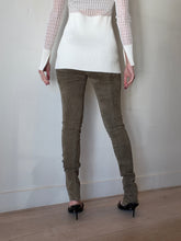 Load image into Gallery viewer, The Row -Suede Legging Pants - Khaki - 2
