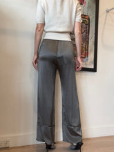 Load image into Gallery viewer, Lee Matthews - Silk Stella Lounge Pants - Charcoal - 0 - NWT - RRP$460
