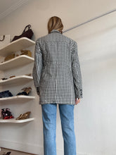 Load image into Gallery viewer, Ownley - Single Breasted Blazer - Black/White Gingham - XS - nwt RRP$299
