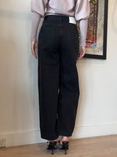 Load image into Gallery viewer, Loulou Studio - Samur Jeans - Black - 25
