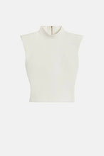 Load image into Gallery viewer, Scanlan Theodore - Milano Crepe Knit Sleeveless Top - Cream - S - NWT - RRP$500
