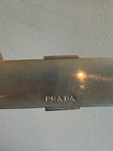Load image into Gallery viewer, Prada - Belt w Flat Silver Slide  Buckle - Black - 33
