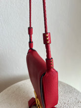 Load image into Gallery viewer, Valentino - Pru Leather Vring Crossbody Bag - Red - S
