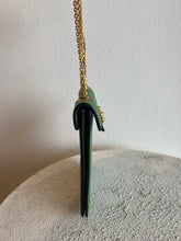 Load image into Gallery viewer, Valentino - Leather Chain ClutchBag- Green - S

