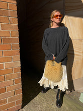 Load image into Gallery viewer, 3.1 Phillip Lim - V Back w Pearl Detail Sweater - Charcoal - L

