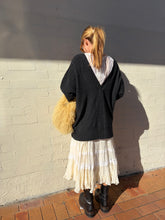Load image into Gallery viewer, 3.1 Phillip Lim - V Back w Pearl Detail Sweater - Charcoal - L
