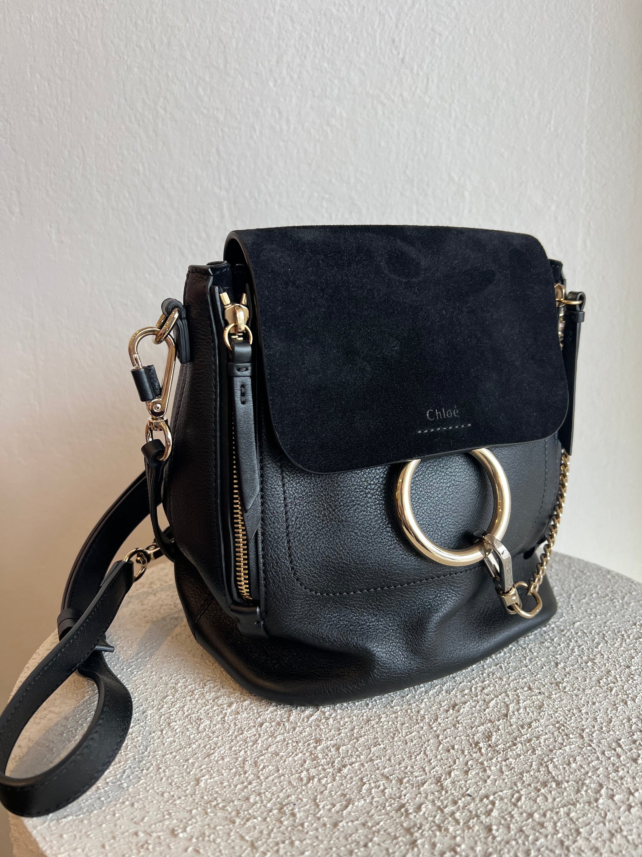chloe faye leather backpack Chloe - Faye Backpack Bag - Black
