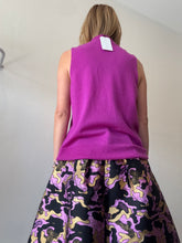 Load image into Gallery viewer, Tahari - Merino Wool Knit Vest  - Magenta - XL
