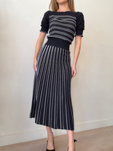Load image into Gallery viewer, ME+EM - SS Knit Maxi Dress - Navy/White Stripe - 6
