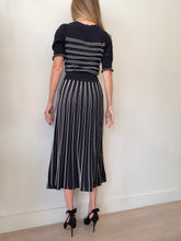 Load image into Gallery viewer, ME+EM - SS Knit Maxi Dress - Navy/White Stripe - 6
