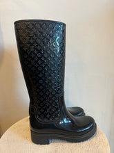 Load image into Gallery viewer, Louis Vuitton - Monogram Splash Rubber Gumboots - Black - 37
