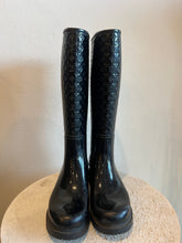 Load image into Gallery viewer, Louis Vuitton - Monogram Splash Rubber Gumboots - Black - 37
