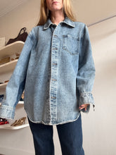 Load image into Gallery viewer, Wynn Hamlyn - Oversized Denim Shirt - Mid Denim - 8
