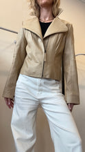 Load image into Gallery viewer, Ryder - Cropped Moto Jacket - Tan - 12

