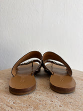 Load image into Gallery viewer, Chanel - Chain Logo Metallic Slides - Bronze - 36.5
