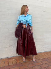 Load image into Gallery viewer, Nowhere Nation - Mongolian fur Bag - Burgundy - S
